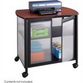 Safco SafcoÂ Products ImpromptuÂ Deluxe Machine Stand W/ Doors, Black 1859BL